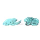 Lot 189 Miniature Turquoise Carved Animals