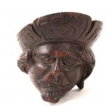 Lot 224 Carved Oak Head, 16th-18th C.