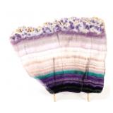 Lot 246 Rainbow Fluorite Crystal, Vibrantly Banded