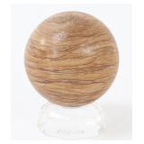 Lot 271 Fine Wood Jasper Polished Quartz Sphere