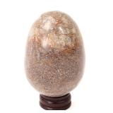 Lot 307 Lovely Dinosaur Bone Polished Egg wStand