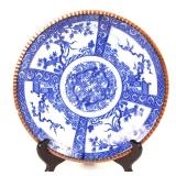 Lot 331 Japanese Blue and White Igezara Plate