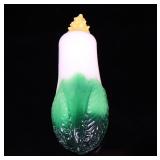 Lot 346 Bok Choy Peking Glass Chinese Snuff Bottle