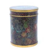 Lot 365 Chinese Mille Fleur Cloisonne Tea Caddy