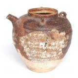 Lot 385 Sung Dynasty Brown Glazed Pottery Teapot