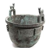 Lot 387 Massive Chinese Archaistic Bronze Cauldron