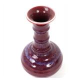 Lot 410 Lovely Chinese Purple & Red Flambe Vase
