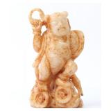Lot 422 Chinese White Stone Standing Figure