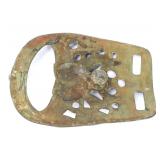Lot 430 Chinese Bull Head Bronze Belt Buckle