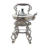 Lot 447 Chinese Brass Teapot and Stand