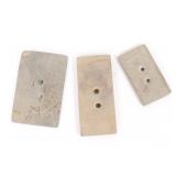 Lot 483 Group of Three Native American Gorget Pendants