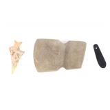 Lot 484 Three Native American Stone Objects