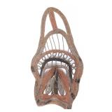 Lot 495 Polychrome Fiber Yam Mask, PNG