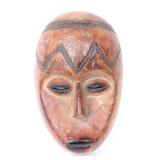 Lot 537 African Carved Wood Lega Mask
