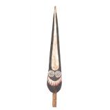 Lot 556 African Wood Carved Ceremonial Spearhead