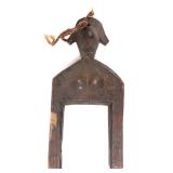 Lot 557 Female Wood Carved Heddle Pulley