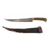 Lot 39 Agate IndoPersian Peshkabz Dagger  Scabbard