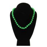 Lot 127 Beautiful Chinese Jade Style Beaded Necklace