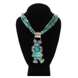 Lot 134 Gorgeous Sterling Silver  Turquoise Necklace, Minnie Mouse