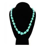Lot 140 Gorgeous Chunky Turquoise Beaded Necklace