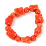 Lot 156 Lovely Natural Coral Beaded Bracelet