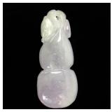 Lot 170 Chinese White Hardstone Gourd Pendant