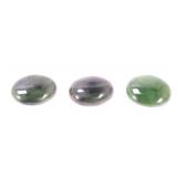Lot 172 Three Rainbow Fluorite Cabochons