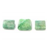 Lot 186 Group of Three Light Green Gemstones