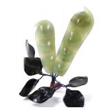 Lot 193 Chinese Carved Jade Pea Pod Ornament