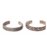 Lot 205 Two Native American Silver Bracelets