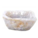 Lot 240 Gorgeous Rock Crystal Quartz Carved Bowl