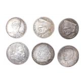Lot 438 Group of Six WWI  WWII German Coins