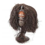 Lot 440 Handsome Bwoom Wood Carved Mask, DRC