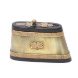 Lot 48 European Horn Snuff Box, Circa 1900