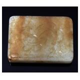 Lot 75 Chinese Mottled White Jade Plaque Pendant