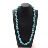 Lot 99 Lovely Chunky Turquoise Necklace