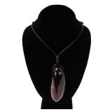 Lot 105 Natural Large Amber Pendant Necklace