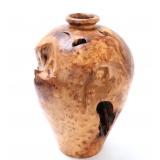 Lot 193 Gorgeous Burl Wood Carved Vase