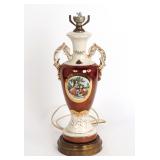 Lot 212 Vintage French Ulrich Porcelain Lamp, 24k Gold Painted