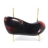 Lot 225 All Natural Freeform Amber Section on Stand