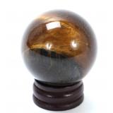 Lot 236 Gorgeous All Natural Tigers Eye Sphere on Stand