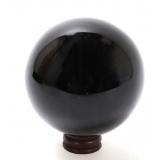 Lot 237 Lovely All Natural Obsidian Sphere on Stand