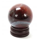 Lot 238 Beautiful All Natural Red Tigers Eye Sphere on Stand