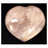 Lot 247 Gorgeous Red Fire Mineral Quartz Shaped Heart