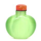 Lot 348 Gorgeous Apple Green Chinese Snuff Bottle