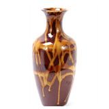 Lot 385 Lovely Red and Yellow Abstract Glazed Vase