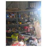 Shop Shelving with tools