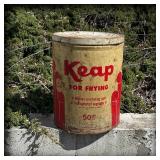 Vintage Frying Oil Tins