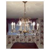 Elegant MCM 8 Candle Chandelier