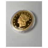 6 1849UnitedStatesTwentyDollarCoinReproduction